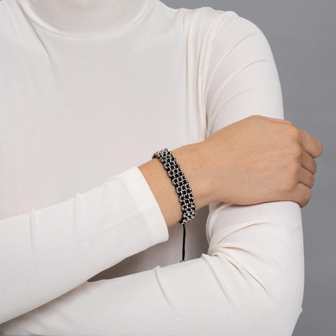 Panda Links | Original Kismet Bracelet | Black x Silver