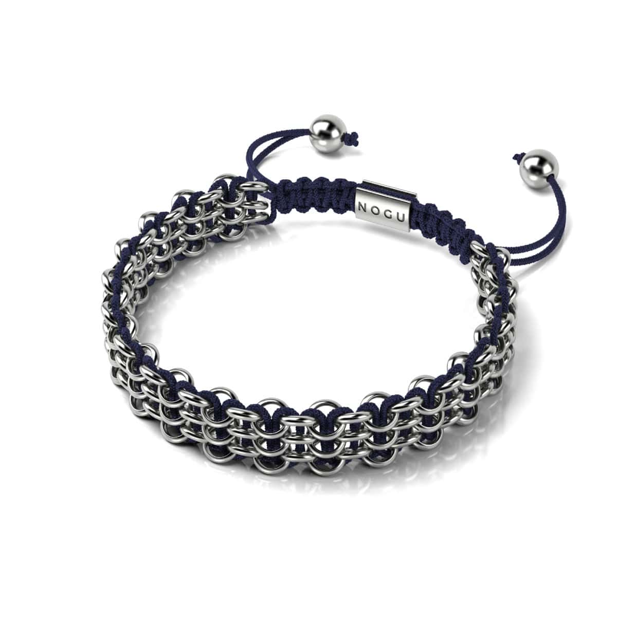Sumatran Elephant Links | Original Kismet Bracelet | Blue x Silver