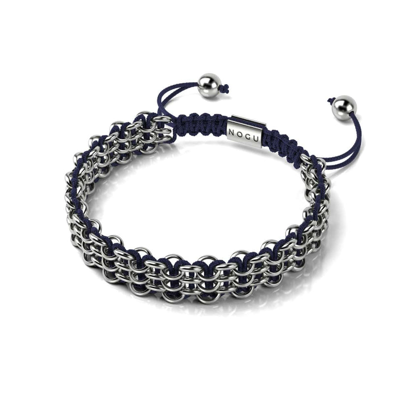 Sumatran Elephant Links | Original Kismet Bracelet | Blue x Silver