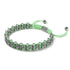 Crocodile Links | Mini Kismet Bracelet | Mint Green x Silver