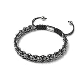 Panda Links | Mini Kismet Bracelet | Black x Silver