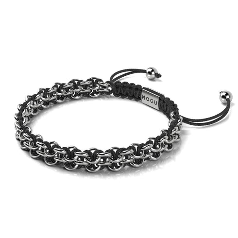 Panda Links | Mini Kismet Bracelet | Black x Silver