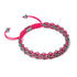 Roseate Spoonbill Links | Mini Kismet Bracelet | Neon Pink x Silver