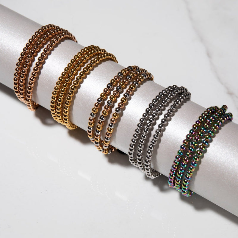 Trinity | Gold | Triple Strand Bracelet