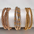 Trinity | Silver x Gold x Rose Gold | Triple Strand Bracelet
