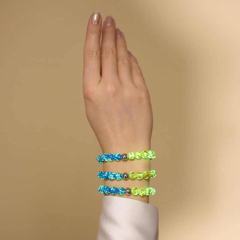 Starry Night | Ukrainian Aid | Firefly Glass Bracelet