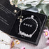 Herkimer Quartz | Silver | Uncut Gemstone Bracelet