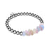 Morganite | Silver | Uncut Gemstone Bracelet