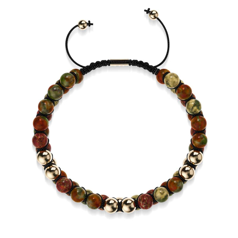 Gold | Red Picasso Jasper | Vitality Bracelet