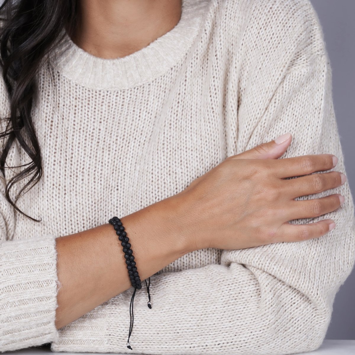 Lava Rock Diffuser Sterling Silver Vitality Bracelet