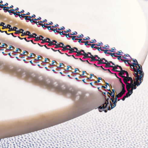 White x Unicorn Silver | Gaia Wheat Chain | Choker Necklace