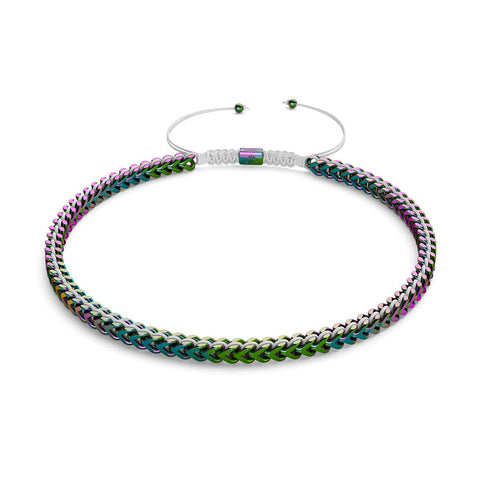 White x Unicorn Silver | Gaia Wheat Chain | Choker Necklace