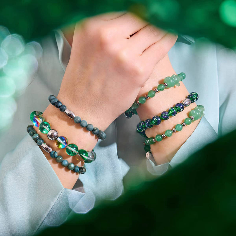 Viridian Kelp x Silver | Abalone Bracelet