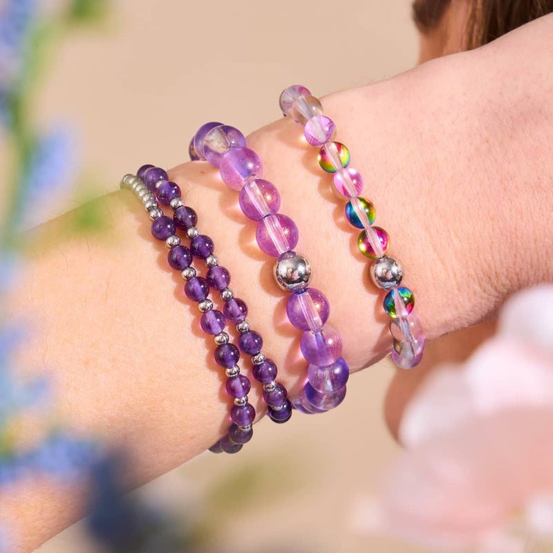 Amethyst x White Gold | Boho Gem Wrap