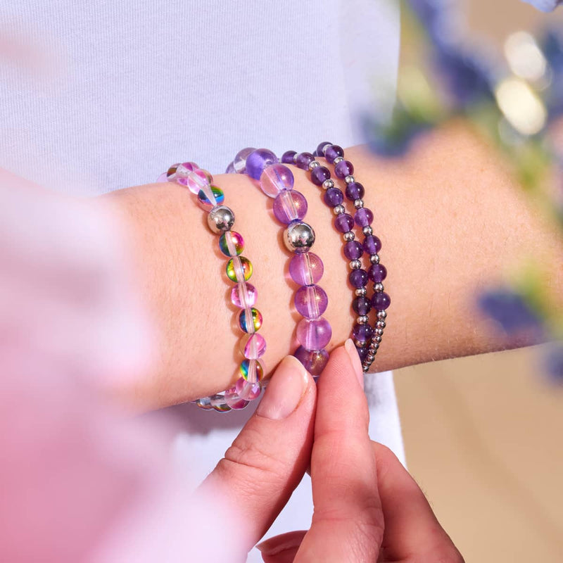 Amethyst x White Gold | Boho Gem Wrap