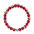 Carnelian Rainbow | .925 Sterling Silver | Bubble Glass Bracelet