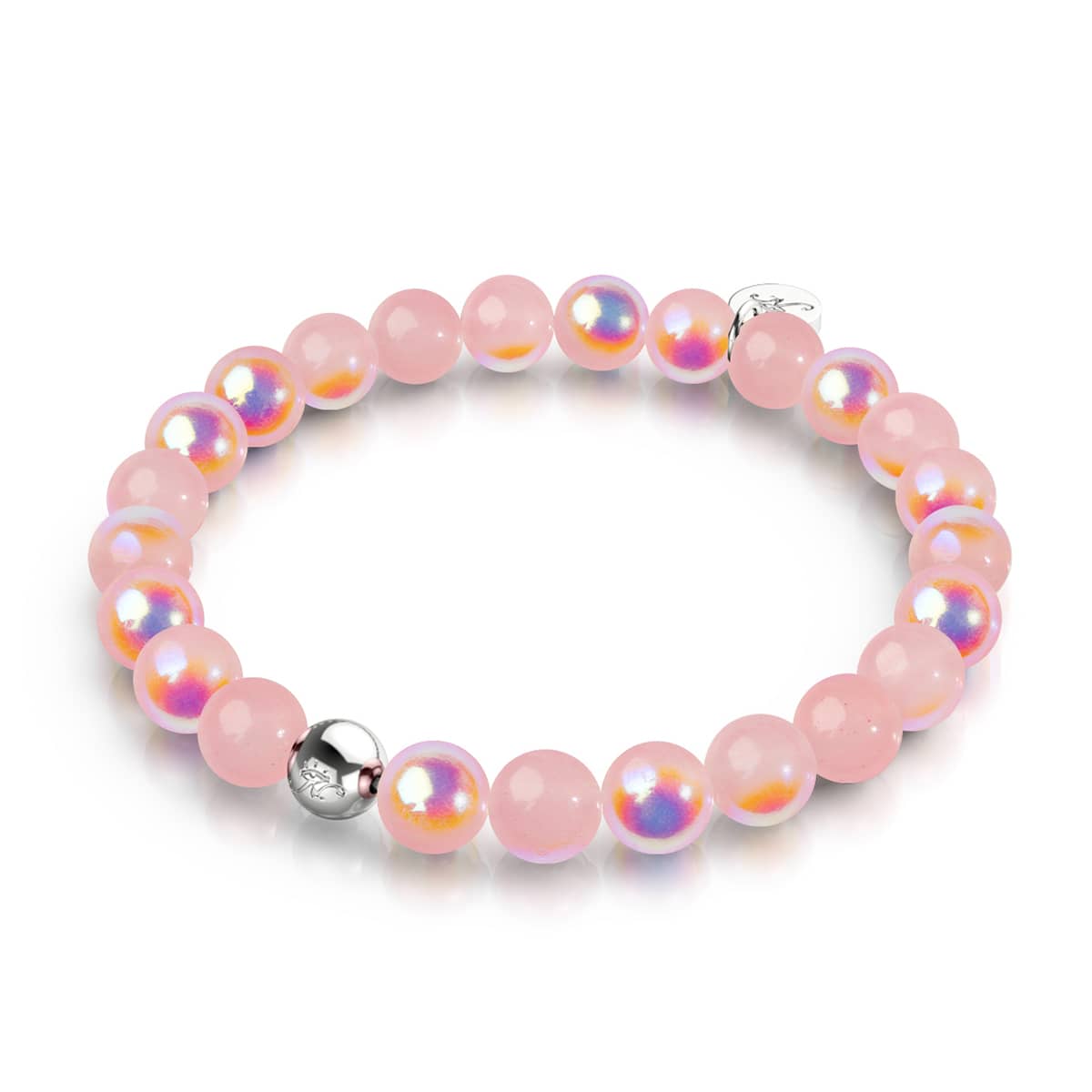 Dragon Fruit | .925 Sterling Silver | Bubble Glass Bracelet