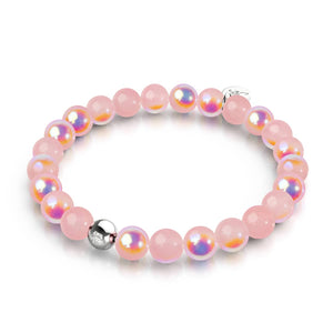 Dragon Fruit | .925 Sterling Silver | Bubble Glass Bracelet