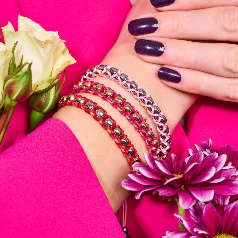 Magenta x Rose Gold | Catena Links Bracelet