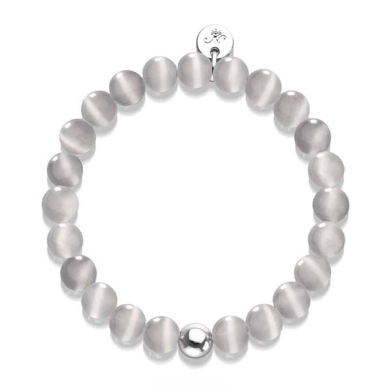 Velvet Storm | .925 Sterling Silver | Cheshire Glass Bracelet