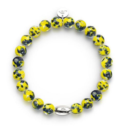 Blue Limoncello | .925 Sterling Silver | Firefly Glass Bracelet