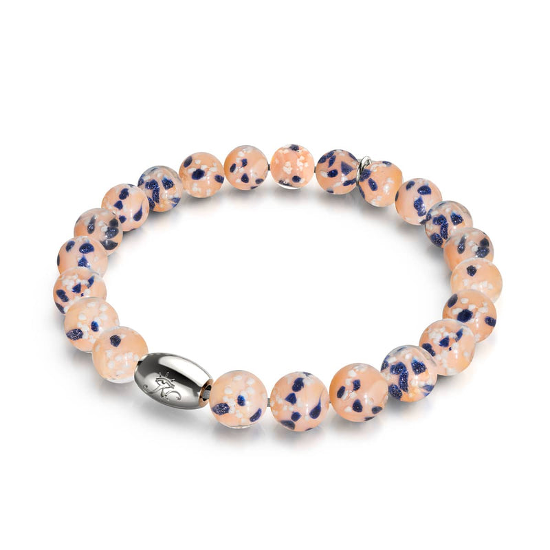 Blueberry Cobbler | .925 Sterling Silver | Firefly Glass Bracelet