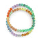Rainbow Wrap | .925 Sterling Silver | Clear Firefly Glass Bracelet