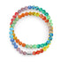 Rainbow Wrap | .925 Sterling Silver | Solid Firefly Glass Bracelet