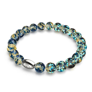 Sandstone Flame | .925 Sterling Silver | Firefly Glass Bracelet