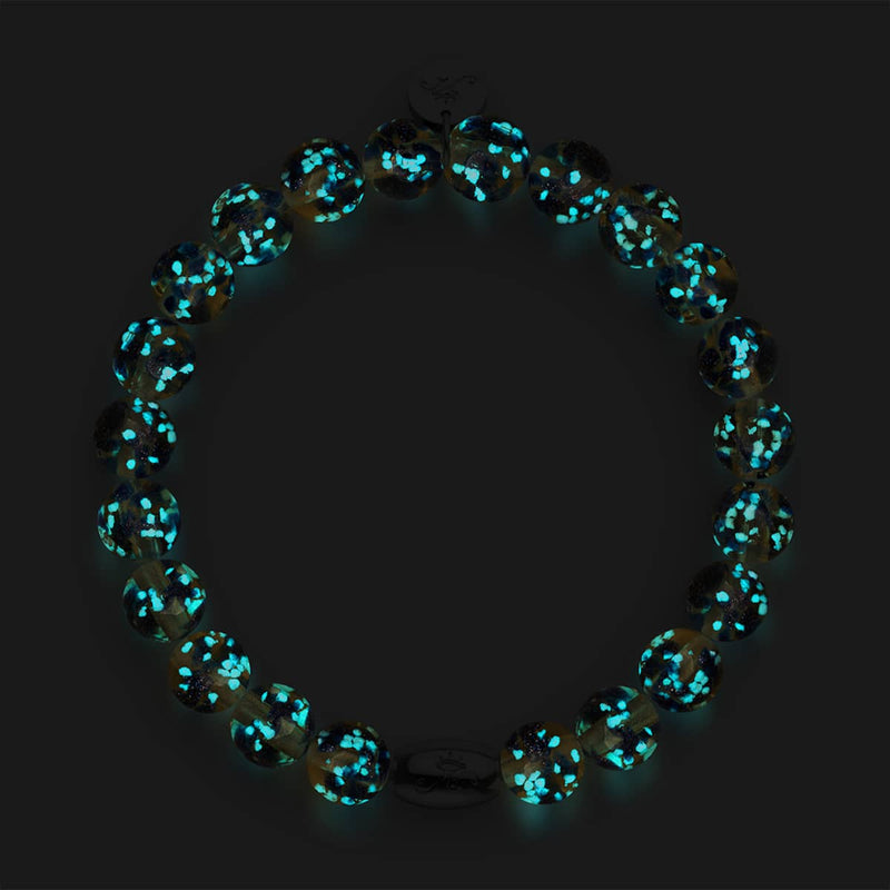 Sandstone Flame | .925 Sterling Silver | Firefly Glass Bracelet