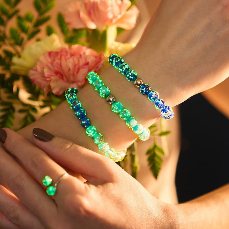 Sapphire | .925 Sterling Silver | Firefly Glass Bracelet