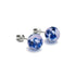 Blue Iris | .925 Sterling Silver | Firefly Glass Stud Earrings