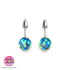 Cobalt | .925 Sterling Silver | Firefly Glass Stud Earrings