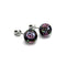 Enchanted Rose | .925 Sterling Silver | Firefly Glass Stud Earrings