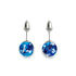 Topaz Flame | .925 Sterling Silver | Firefly Glass Stud Earrings
