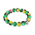 Emerald Moon | .925 Sterling Silver | Galaxy Glass Statement Bracelet