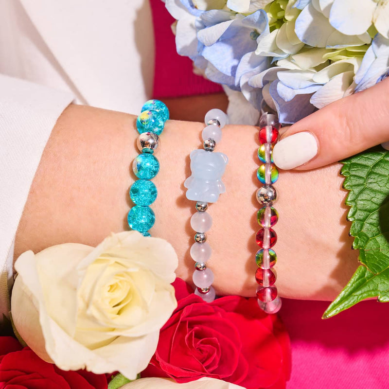Oceanus | Gemmy Bear Bracelet | Aquamarine x Silver