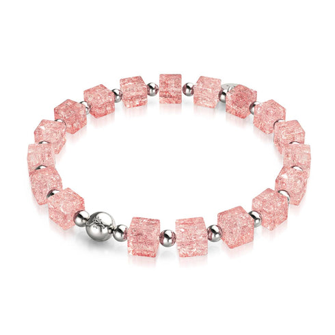 Strawberry Slush | Glitter Glass | Sugar Cube Bracelet