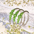 Palm Green | Crystal Cascade Kikiballa Bracelet