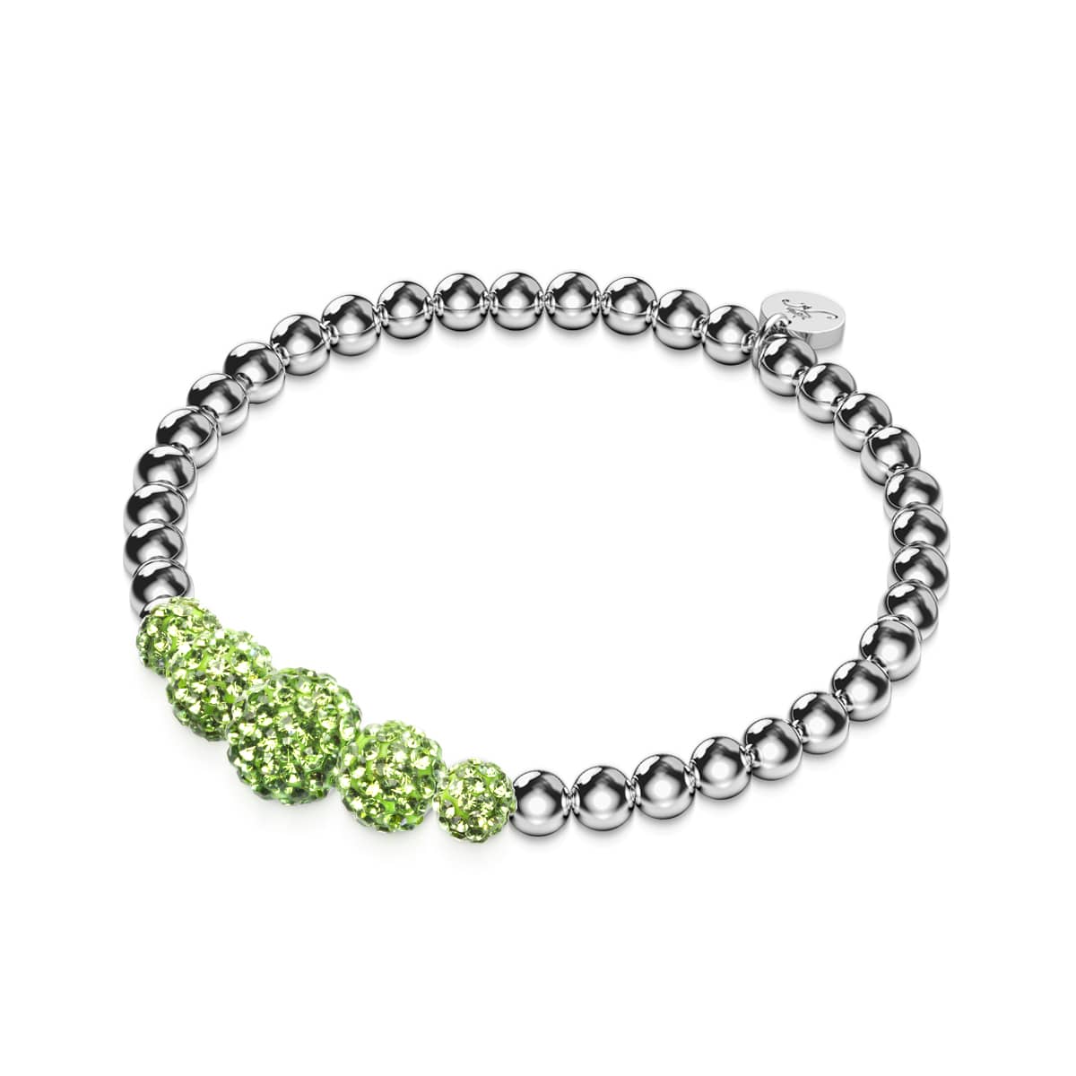 Palm Green | Crystal Cascade Kikiballa Bracelet