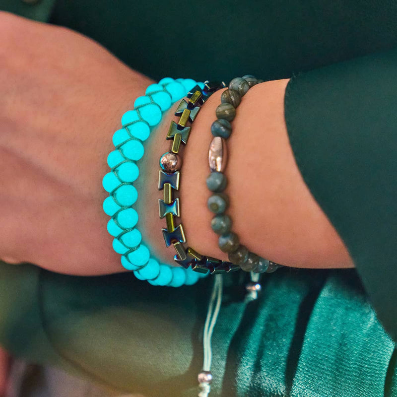 Viridian | Lumos Ceramic | Vitality Macrame Bracelet