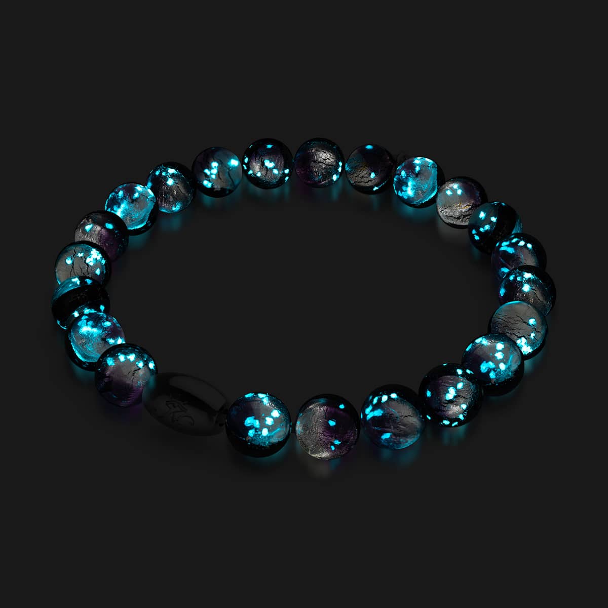 Violet Moon | .925 Sterling Silver | Lunar Glass Bracelet– NOGU USA