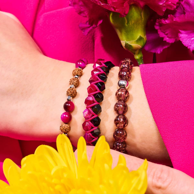 Solstice | Gemstone Rudraksha | Mala Bracelet