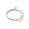 Peach | .925 Sterling Silver | Mermaid Glass Infinity Clasp Anklet
