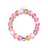 Unicorn Pink | Silver | Mermaid Glass Statement Bracelet