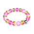 Unicorn Pink | Silver | Mermaid Glass Statement Bracelet