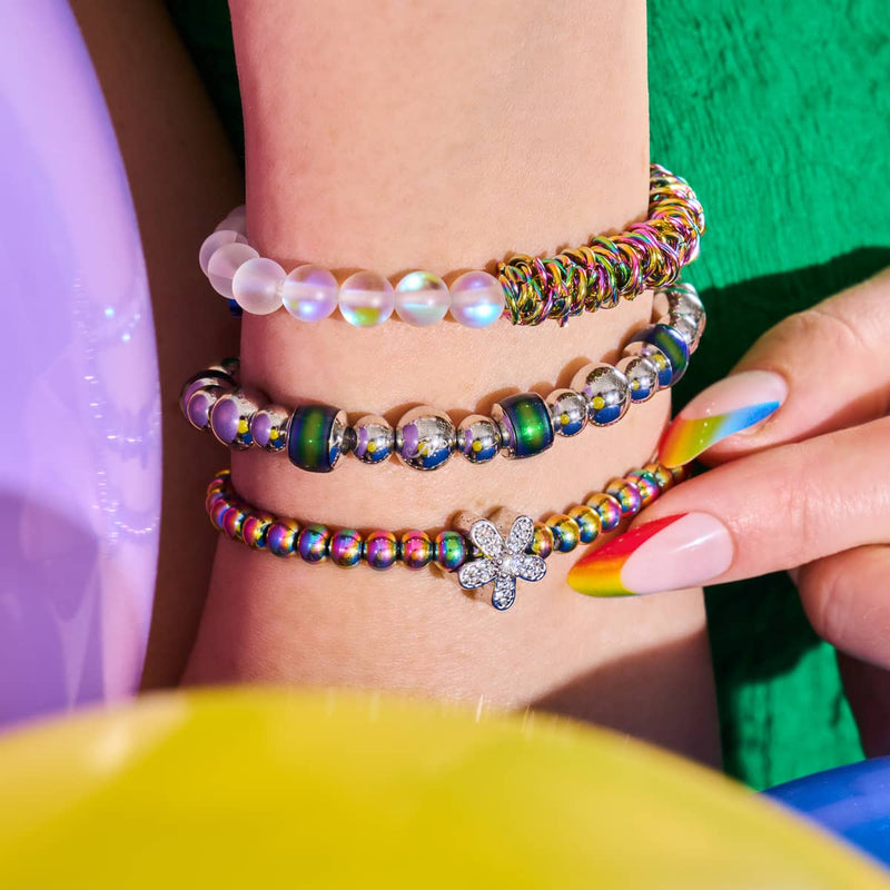 Chromata | Silver | Mood Stone Bracelet