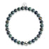 Midnight Green Jasper | .925 Sterling Silver | Healing Gemstone Bead Bracelet