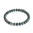 Midnight Green Jasper | .925 Sterling Silver | Healing Gemstone Bead Bracelet