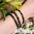 Midnight Green Jasper | .925 Sterling Silver | Healing Gemstone Bead Bracelet
